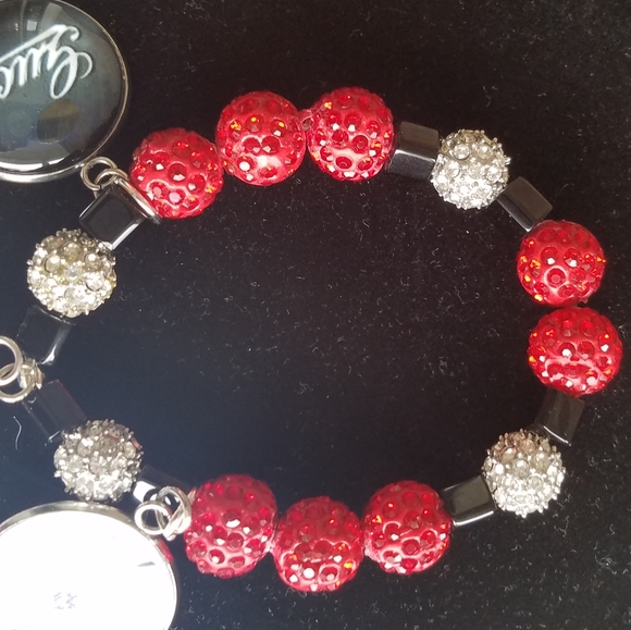 Fashion beaded and bangle charm bracelet set - Picture 5 of 8